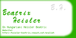 beatrix heisler business card